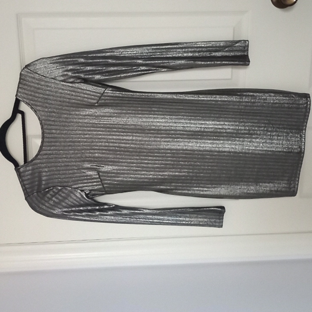 Silver bodycon dress